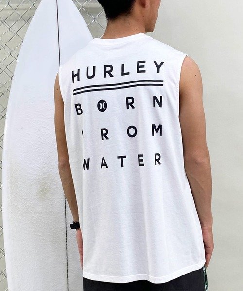 Hurley(ハーレー)吸汗速乾/タンクトップ/バックプリント/ブランドロゴ/24MRSMSL07/2024モデル/ユニセックス/メンズ/レディース/ムラサキスポーツ