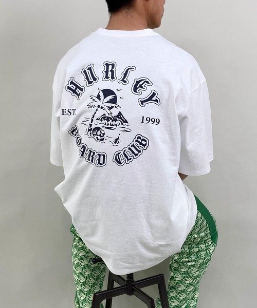 Hurley(ハーレー)半袖Tシャツ/バックプリント/レギュラーシルエット/ヘビーウェイト/24MRSMSS06/2024モデル/ユニセックス/メンズ/レディース/ムラサキスポーツ