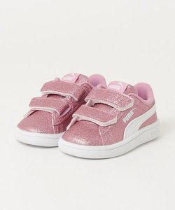 PUMA(プーマ)/スマッシュ 3.0 グリッツグラムV IFT/394688/通園/通学/キラキラ/女の子/キッズ/シューズ/スニーカー/ムラサキスポーツ