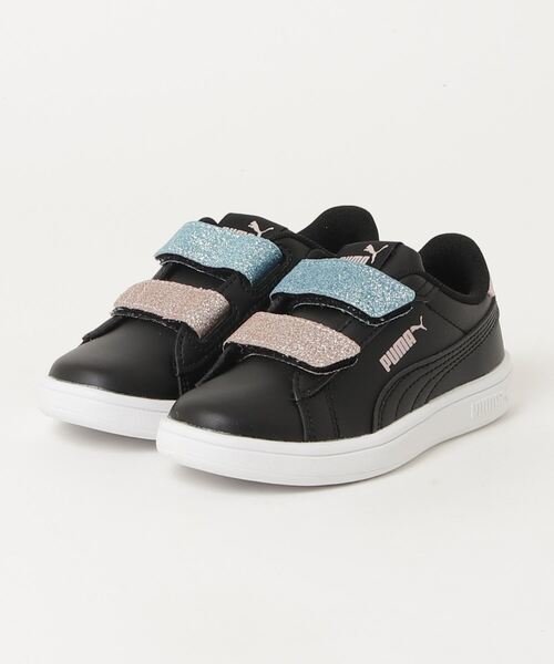 PUMA(プーマ)/スマッシュ 3.0 グリッター V PS/395609/通園/通学/キラキラ/女の子/キッズ/シューズ/スニーカー/ムラサキスポーツ