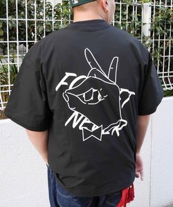 【ムラサキスポーツ限定】FORGET NEVER(フォーゲットネバー)半袖Ｔシャツ/バックプリント/オーバーサイズ/242OO1ST245FN/2024モデル/ユニセックス/メンズ/ムラサキスポーツ