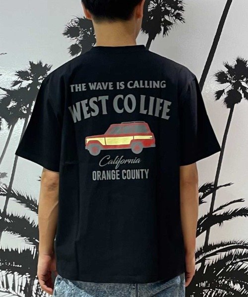 WEST CO LIFE(ウエストコライフ)半袖Tシャツ/WCTシャツ【クルマ】 MOWC24SM009/2024モデル/ユニセックス/メンズ/ムラサキスポーツ