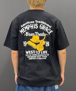 WEST CO LIFE(ウエストコライフ)半袖Tシャツ/WCTシャツ【ガッキ】 MOWC24SM010/2024モデル/バックプリント/ユニセックス/メンズ/ムラサキスポーツ