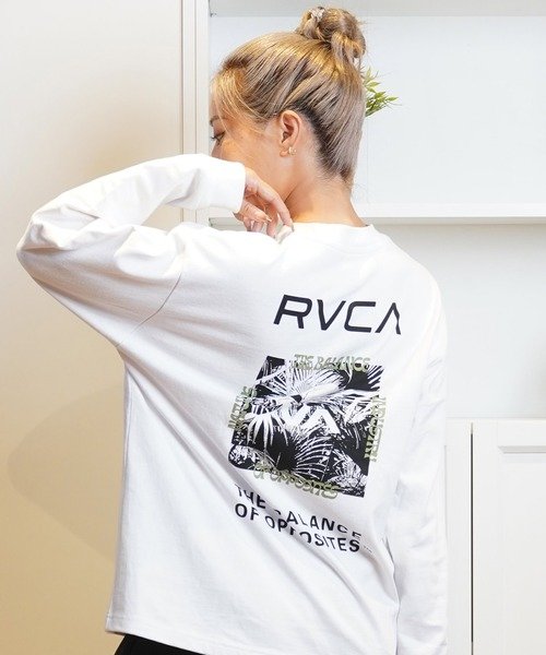 RVCA(ルーカ)長袖Tシャツ/BE044-052/ビッグシルエット/ロングスリーブTシャツ/ロンT/レディース/ムラサキスポーツ