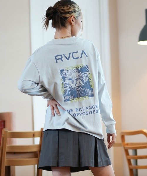 RVCA(ルーカ)長袖Tシャツ/BE044-052/ビッグシルエット/ロングスリーブTシャツ/ロンT/レディース/ムラサキスポーツ