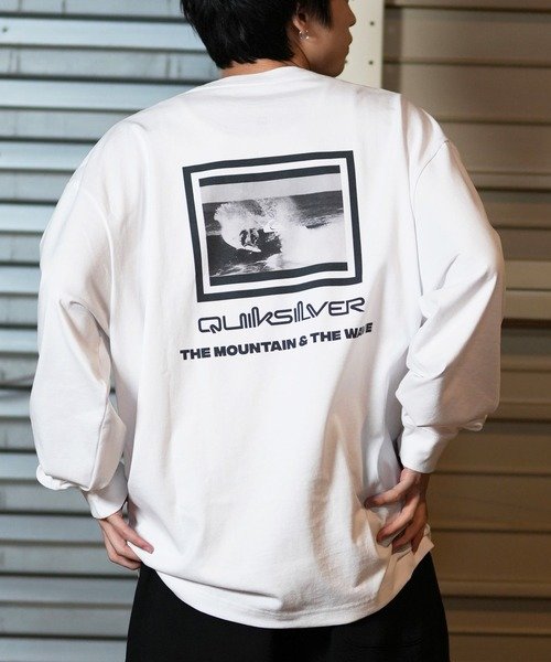 【ムラサキスポーツ限定】QUIKSILVER(クイックシルバー)長袖Tシャツ/バックプリント/ロンT/QLT244603M/2024モデル/ユニセックス/メンズ/ムラサキスポーツ