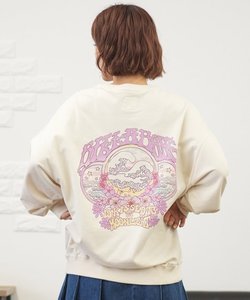 BILLABONG(ビラボン)長袖トレーナー/BE014-002/ルーズシルエット/スウェット/バックプリント/2024モデル/レディース/ムラサキスポーツ