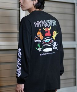 【ムラサキスポーツ限定】TOY MACHINE(トイマシーン)ロンT/長袖Tシャツ/ビックシルエット/バックプリント/MTMFELT4/ユニセックス/メンズ/ムラサキスポーツ