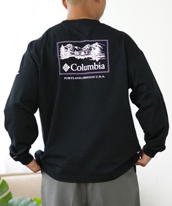 【ムラサキスポーツ限定】columbia(コロンビア)吸湿速乾/UVケア/長袖Tシャツ/ルーズシルエット/ボックスシルエット/バックプリント/PM0461/ユニセックス/メンズ/ムラサキスポーツ