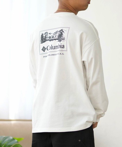 【ムラサキスポーツ限定】columbia(コロンビア)吸湿速乾/UVケア/長袖Tシャツ/ルーズシルエット/ボックスシルエット/バックプリント/PM0461/ユニセックス/メンズ/ムラサキスポーツ