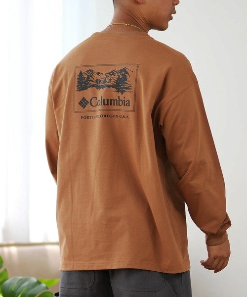 【ムラサキスポーツ限定】columbia(コロンビア)吸湿速乾/UVケア/長袖Tシャツ/ルーズシルエット/ボックスシルエット/バックプリント/PM0461/ユニセックス/メンズ/ムラサキスポーツ