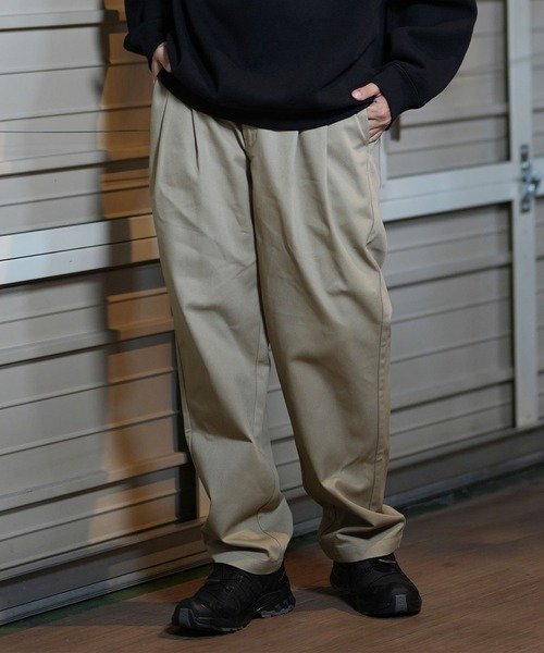 【ムラサキスポーツ別注】Dickies(ディッキーズ) MS DK TUCK TAPARED EASY PANTS/80752900/ロンパン/ロングパンツ/テーパードパンツ/ユニセックス/メンズ/ムラサキスポーツ