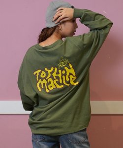 【ムラサキスポーツ限定】TOY MACHINE(トイマシーン)ロンT/長袖Tシャツ/ビックシルエット/バックプリント/MTMFELT14/レディース/ムラサキスポーツ