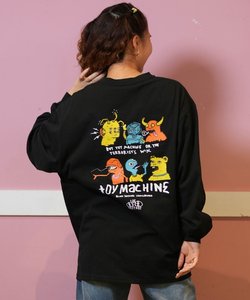 【ムラサキスポーツ限定】TOY MACHINE(トイマシーン)ロンT/長袖Tシャツ/ビックシルエット/バックプリント/MTMFELT15/レディース/ムラサキスポーツ