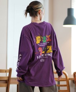 【ムラサキスポーツ限定】TOY MACHINE(トイマシーン)ロンT/長袖Tシャツ/ビックシルエット/バックプリント/MTMFELT15/レディース/ムラサキスポーツ