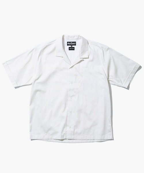 WILDTHINGS ワイルドシングス SHELTECH DENIMOPENCOLLARSHIRT シェルテックデニムオープンカラーシャツ  WT22022SG | The COMP＿US（ザコンプアス）の通販 - u0026mall