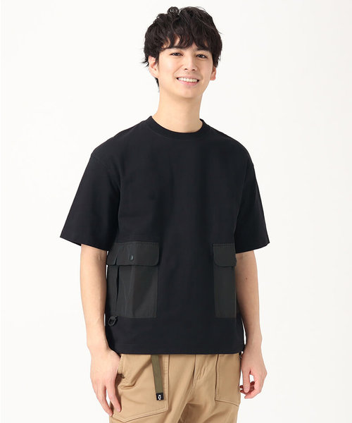 CHUMS (ﾁｬﾑｽ) Heavy Weight Side Pocket T-Shirt ヘビーウエイトサイド 
