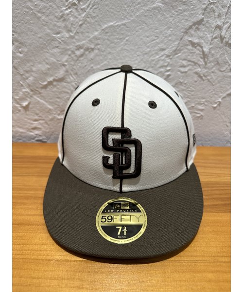 NEW ERA (ﾆｭｰｴﾗ) - Low Profile 59FIFTY MLB PIPING SD (5950 MLB ﾊﾟｲﾋﾟﾝｸﾞ ｻﾝﾃﾞｨｴｺﾞ･ﾊﾟﾄﾞﾚｽ)