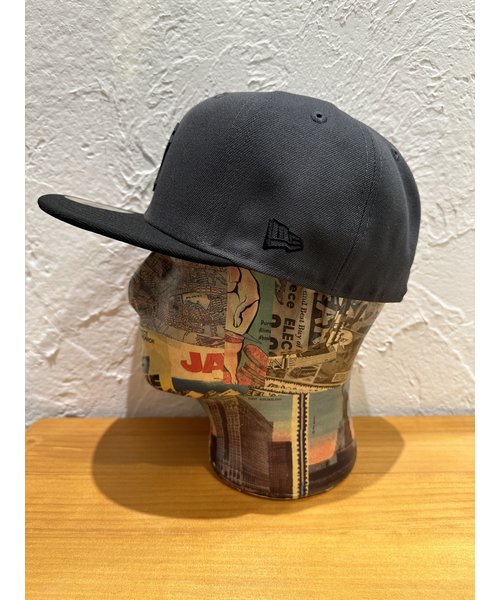 NEW ERA (ﾆｭｰｴﾗ) - 59FIFTY MLB LEATHER LOGO NYY (5950 MLB ﾚｻﾞｰﾛｺﾞ