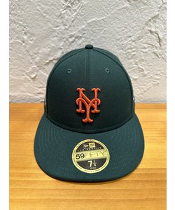 NEW ERA (ﾆｭｰｴﾗ) - Low Profile 59FIFTY GREY UNDER VISOR  NYM (5950 ｸﾞﾚｰｱﾝﾀﾞｰﾊﾞｲｻﾞｰ ﾆｭｰﾖｰｸ･ﾒｯﾂ) 