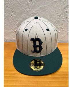 NEW ERA (ﾆｭｰｴﾗ) - 59FIFTY OATMEAL HEATHER BOS (5950 ｵｰﾄﾐｰﾙ ﾍｻﾞｰ ﾎﾞｽﾄﾝ･ﾚｯﾄﾞｿｯｸｽ)