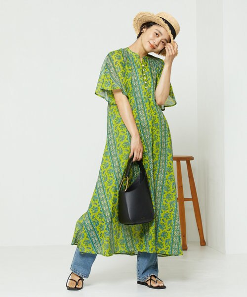 パネルプリントマキシワンピース Freak S Store フリークスストア の通販 Mall