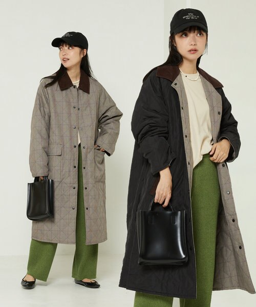 キルティングコートのあったかコーデ 老け見え しないためには Mall