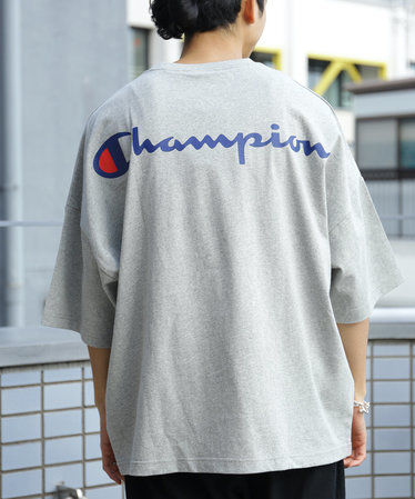 WEB限定 Champion/チャンピオン 別注ビッグサイズバックプリント 