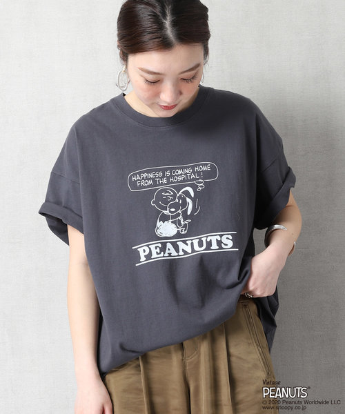 ▽【WEB限定】PEANUTS/ピーナッツ 別注スヌーピープリントＴシャツ