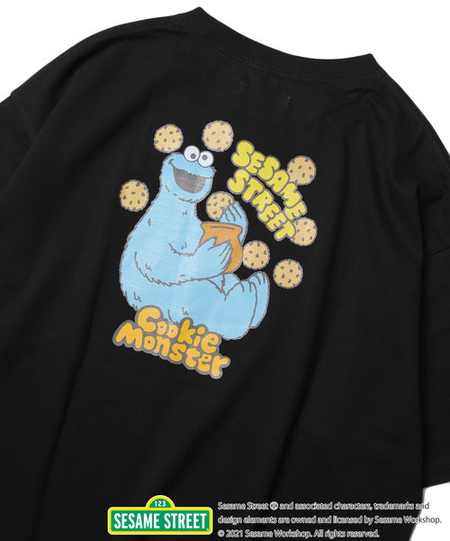 WEB限定 SESAME STREET/セサミストリート 別注 クッキーモンスター バックプリントTシャツ | FREAK'S  STORE（フリークスストア）の通販 - u0026mall