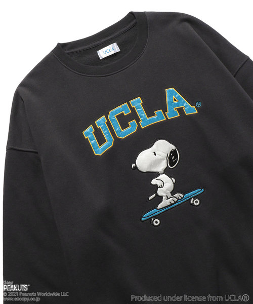 WEBオリジナル UCLA×PEANUTS 別注 ビッグシルエット 刺繍デザイン ...