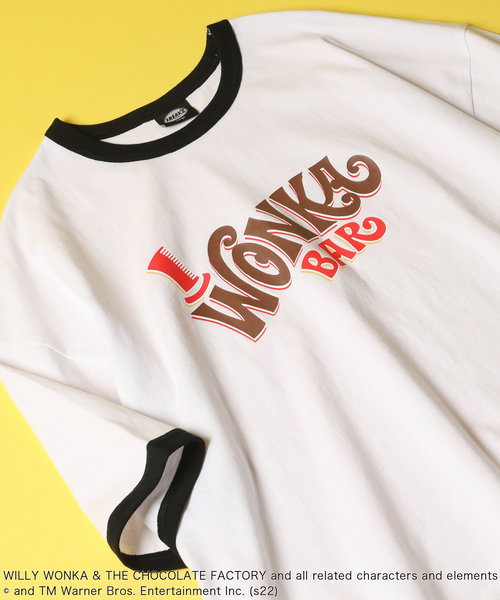 WEB限定 WONKA BAR 別注 クラックプリント リンガーTシャツ | FREAK'S