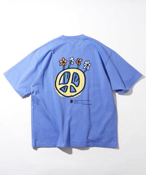 Peace&Flower Short Sleeve Tee/ピース アンド フラワー 半袖Tシャツ/刺繍/花柄