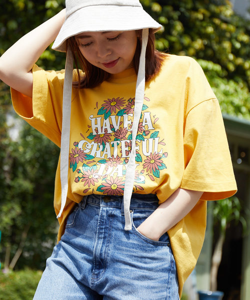 別注 HAVE A GRATEFUL DAY FRONT PRINT S/S TEE/レタリング 半袖