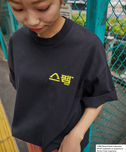 SPUM ハングル刺繍 ロゴTEE/スパム ハングルシシュウ ロゴ 半袖Tシャツ
