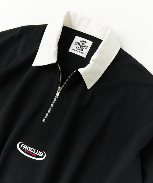 RUGBY HALF ZIP/ラグビーハーフジップ/ラガーシャツ | FREAK'S STORE 