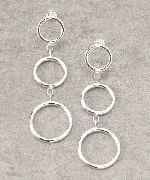 Triple Circle Ring Earrings/トリプルサークルリングピアス