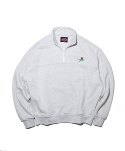 Peace And Flower Half-zip Sweatshirt/ピース アンド フラワー ハーフジップスウェット