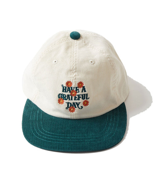 別注 HAVE A GRATEFUL DAY LOGO CORDUROY BASEBALL CAP/ロゴ コーデュロイ ベースボール キャップ