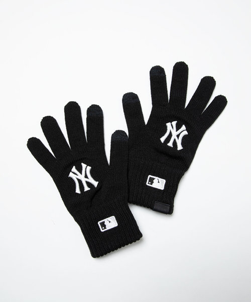 お得】 NYヤンキース MLB 黒×金 タッチパネル対応手袋 新品未使用タグ付き