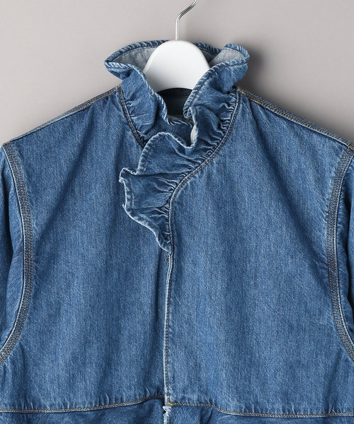 DENIM RUFFLE RUFFLE SHIRT/デニムラッフルラッフルシャツ | FREAK'S