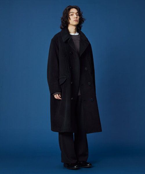 WEB限定 Wool Cashmere Long Pea Coat | FREAK'S STORE（フリークス