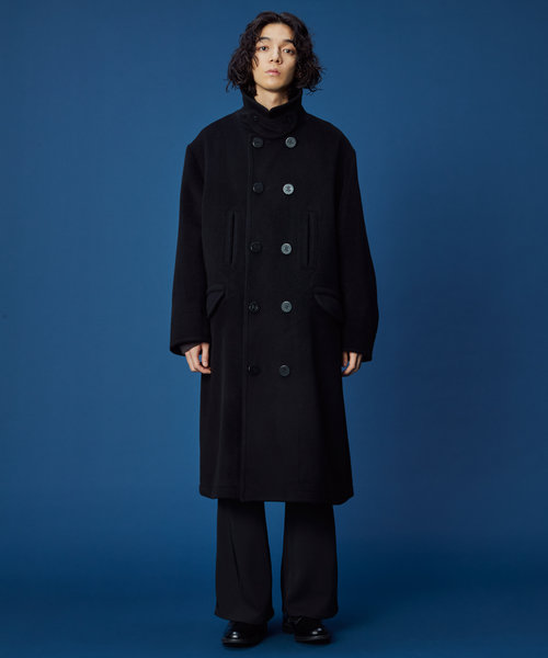 WEB限定 Wool Cashmere Long Pea Coat | FREAK'S STORE（フリークス ...