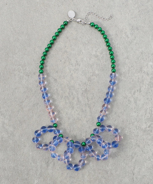 glass beads frill necklace/ガラスビーズ フリルネックレス | FREAK'S