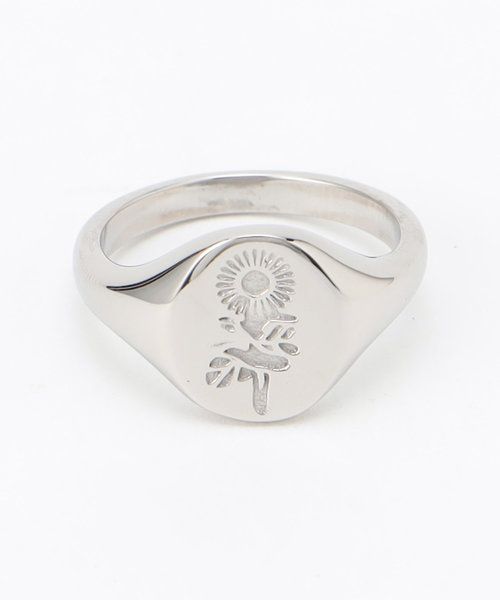 WEB限定 Flower Pinky Ring フラワーモチーフ ピンキーリング