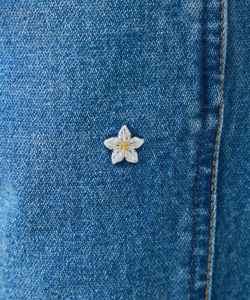 FLARE JEAN EMBROIDERY/フレアジーンエンブロイダリー(フラワー刺繍