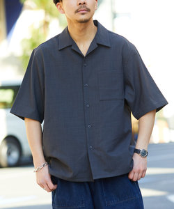 ドライタッチ半袖シャツ/リラックスシルエット/イージーケア/LINEN LIKE OC SS SHIRTS