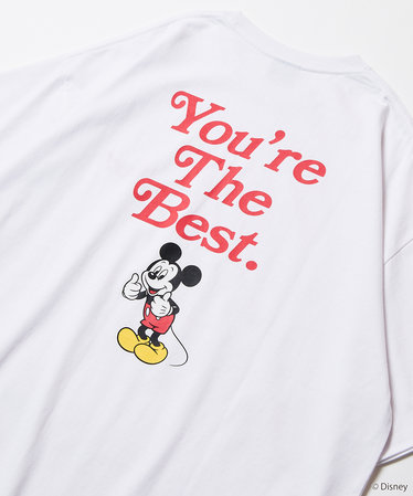 【DISNEY/ディズニー ミッキーマウス】 別注 ビッグシルエット バックプリント クルーネックTシャツ/You're THE Best |  FREAK'S STORE（フリークスストア）の通販 - u0026mall