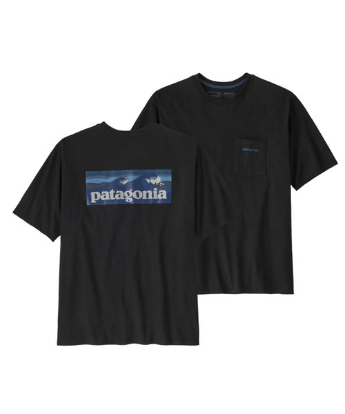 M's Boardshort Logo Pocket Responsibili-Tee/ロゴ プリント ポケット Tシャツ