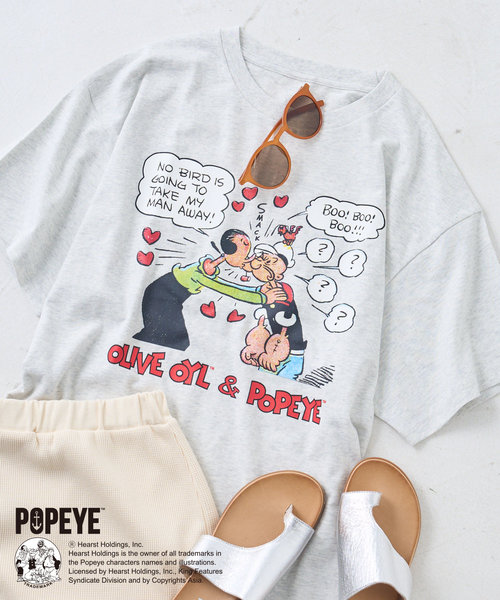 POPEYETM & OLIVE OYLTMT-shirt/ポパイTMアンドオリーブオイルTMT